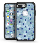 Cute Watercolor Flowers over Blue - iPhone 7 Plus/8 Plus OtterBox Case & Skin Kits