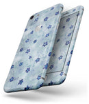 Cute Watercolor Flowers over Blue - Skin-kit for the iPhone 8 or 8 Plus