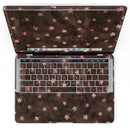 MacBook Pro with Touch Bar Skin Kit - Cute_Watercolor_Flowers_over_Brown-MacBook_13_Touch_V4.jpg?