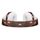 Cute Watercolor Flowers over Brown Full-Body Skin Kit for the Beats by Dre Solo 3 Wireless Headphones