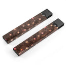 Cute Watercolor Flowers over Brown - Premium Decal Protective Skin-Wrap Sticker compatible with the Juul Labs vaping device