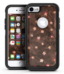 Cute Watercolor Flowers over Brown - iPhone 7 or 8 OtterBox Case & Skin Kits