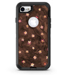 Cute Watercolor Flowers over Brown - iPhone 7 or 8 OtterBox Case & Skin Kits