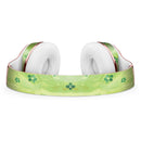 Cute Watercolor Flowers over Green Full-Body Skin Kit for the Beats by Dre Solo 3 Wireless Headphones