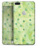 Cute Watercolor Flowers over Green - Skin-kit for the iPhone 8 or 8 Plus