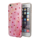 Cute Watercolor Flowers over Pink iPhone 6/6s or 6/6s Plus 2-Piece Hybrid INK-Fuzed Case