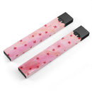 Cute Watercolor Flowers over Pink - Premium Decal Protective Skin-Wrap Sticker compatible with the Juul Labs vaping device