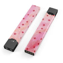 Cute Watercolor Flowers over Pink - Premium Decal Protective Skin-Wrap Sticker compatible with the Juul Labs vaping device