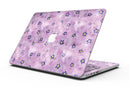 Cute Watercolor Flowers over Purple - MacBook Pro with Retina Display Full-Coverage Skin Kit