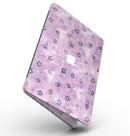 Cute Watercolor Flowers over Purple - MacBook Pro with Retina Display Full-Coverage Skin Kit