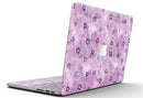 Cute Watercolor Flowers over Purple - MacBook Pro with Retina Display Full-Coverage Skin Kit