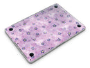 Cute Watercolor Flowers over Purple - MacBook Pro with Retina Display Full-Coverage Skin Kit