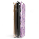 Cute Watercolor Flowers over Purple iPhone 6/6s or 6/6s Plus 2-Piece Hybrid INK-Fuzed Case