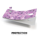 Cute Watercolor Flowers over Purple - Premium Protective Decal Skin-Kit for the Apple Credit Card