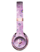 Cute Watercolor Flowers over Purple Full-Body Skin Kit for the Beats by Dre Solo 3 Wireless Headphones