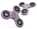 Cute Watercolor Flowers over Purple Full-Body Fidget Spinner Skin-Kit