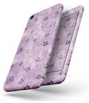 Cute Watercolor Flowers over Purple - Skin-kit for the iPhone 8 or 8 Plus