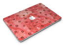 Cute Watercolor Flowers over Red - MacBook Air Skin Kit