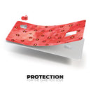 Cute Watercolor Flowers over Red - Premium Protective Decal Skin-Kit for the Apple Credit Card