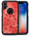 Cute Watercolor Flowers over Red - iPhone X OtterBox Case & Skin Kits