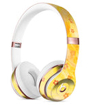 Cute Watercolor Flowers over Yellow Full-Body Skin Kit for the Beats by Dre Solo 3 Wireless Headphones