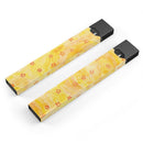 Cute Watercolor Flowers over Yellow - Premium Decal Protective Skin-Wrap Sticker compatible with the Juul Labs vaping device