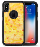 Cute Watercolor Flowers over Yellow - iPhone X OtterBox Case & Skin Kits