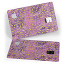 Daisy Pedals Over Purple Cloud Mix - Premium Protective Decal Skin-Kit for the Apple Credit Card