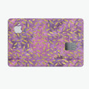 Daisy Pedals Over Purple Cloud Mix - Premium Protective Decal Skin-Kit for the Apple Credit Card