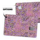 Daisy Pedals Over Purple Cloud Mix - Premium Protective Decal Skin-Kit for the Apple Credit Card
