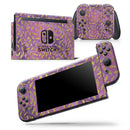 Daisy Pedals Over Purple Cloud Mix - Skin Wrap Decal for Nintendo Switch Lite Console & Dock - 3DS XL - 2DS - Pro - DSi - Wii - Joy-Con Gaming Controller
