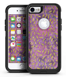 Daisy Pedals Over Purple Cloud Mix - iPhone 7 or 7 Plus Commuter Case Skin Kit
