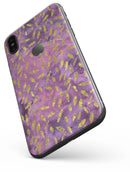 Daisy Pedals Over Purple Cloud Mix - iPhone X Skin-Kit