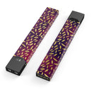Daisy Pedals Over Red and Blue Cloud Mix - Premium Decal Protective Skin-Wrap Sticker compatible with the Juul Labs vaping device