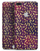 Daisy Pedals Over Red and Blue Cloud Mix - Skin-kit for the iPhone 8 or 8 Plus