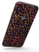 Daisy Pedals Over Red and Blue Cloud Mix - iPhone X Skin-Kit