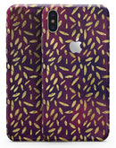 Daisy Pedals Over Red and Blue Cloud Mix - iPhone X Skin-Kit