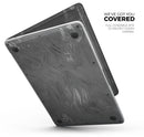 Dark Silver Marble Swirl V6 - Skin Decal Wrap Kit Compatible with the Apple MacBook Pro, Pro with Touch Bar or Air (11", 12", 13", 15" & 16" - All Versions Available)