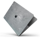 Dark Silver Marble Swirl V6 - Skin Decal Wrap Kit Compatible with the Apple MacBook Pro, Pro with Touch Bar or Air (11", 12", 13", 15" & 16" - All Versions Available)