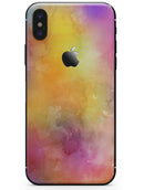 Dark 4 Absorbed Watercolor Texture - iPhone X Skin-Kit