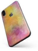 Dark 4 Absorbed Watercolor Texture - iPhone X Skin-Kit