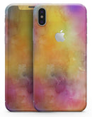 Dark 4 Absorbed Watercolor Texture - iPhone X Skin-Kit