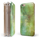 Dark 862 Absorbed Watercolor Texture iPhone 6/6s or 6/6s Plus 2-Piece Hybrid INK-Fuzed Case