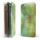 Dark 862 Absorbed Watercolor Texture iPhone 6/6s or 6/6s Plus 2-Piece Hybrid INK-Fuzed Case