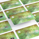 Dark 862 Absorbed Watercolor Texture - Premium Protective Decal Skin-Kit for the Apple Credit Card