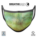 Dark 862 Absorbed Watercolor Texture - Made in USA Mouth Cover Unisex Anti-Dust Cotton Blend Reusable & Washable Face Mask with Adjustable Sizing for Adult or Child