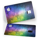 Dark 9711 Absorbed Watercolor Texture - Premium Protective Decal Skin-Kit for the Apple Credit Card