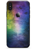 Dark 9711 Absorbed Watercolor Texture - iPhone X Skin-Kit