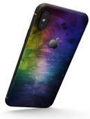Dark 9711 Absorbed Watercolor Texture - iPhone X Skin-Kit