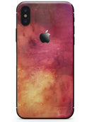 Dark 9797 Absorbed Watercolor Texture - iPhone X Skin-Kit